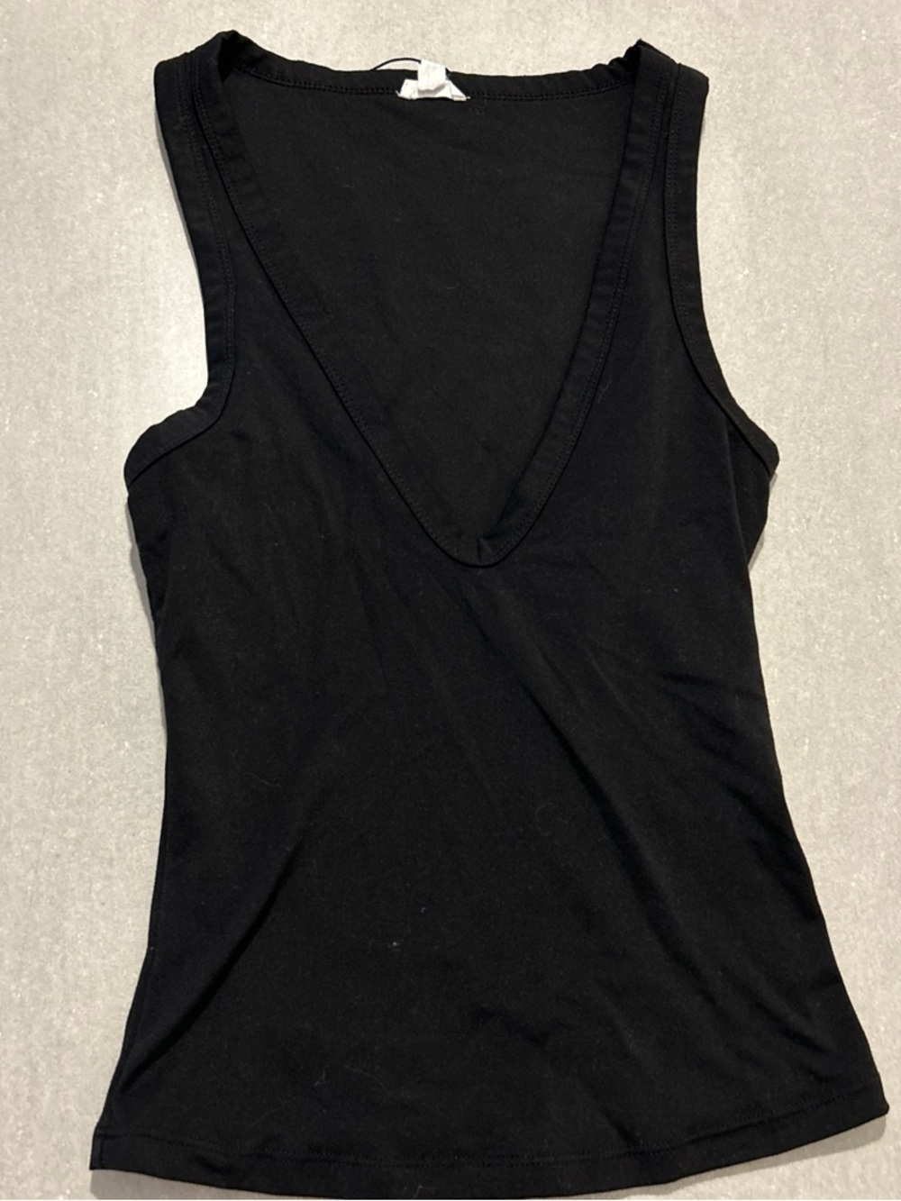 Garage Black V-Neck Tank Top